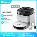 Lefant Robot Dust vacuum cleaner M3L Wipe Vacuum Drying Wipers Automatic Cleaning Dust, 12000 Pa Suction Power DToF Navigation